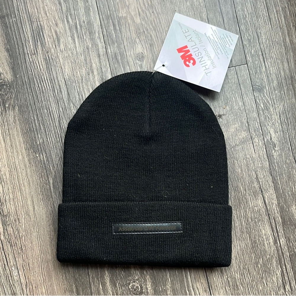 A**holes Live Forever Black Beanie